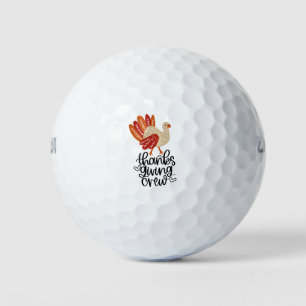 Türkei Erntedank Crew lustig niedlicher Golfer Golfball
