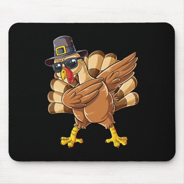 Türkei Erntedank Day Pilgris Boys Girls Funny D Mousepad (Vorne)