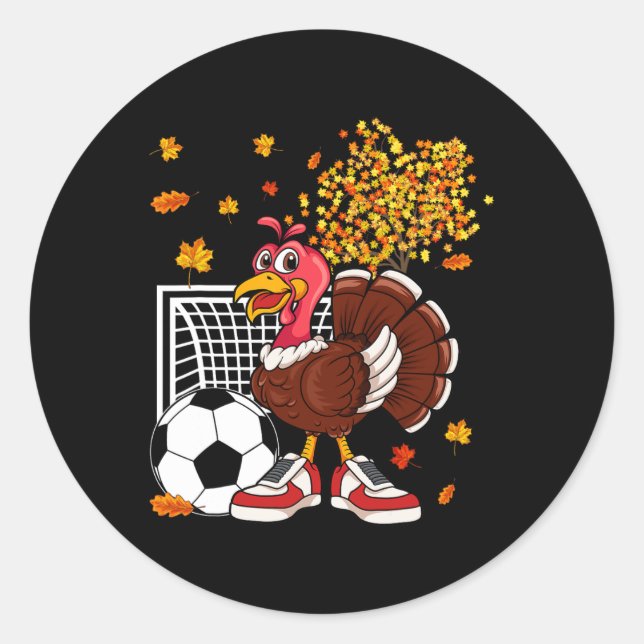 Türkei Erntedank Fußball-Trainertrainer Fa Runder Aufkleber (Vorderseite)