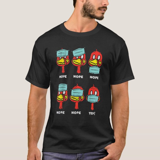 Türkei Erntedank Maske T-Shirt (Vorderseite)