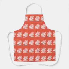 Türkei Erntedank Orange All-over Print Schürze
