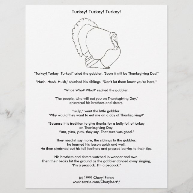 Türkei Erntedank Vegetarische Farbgeschichte Flyer (Vorne)