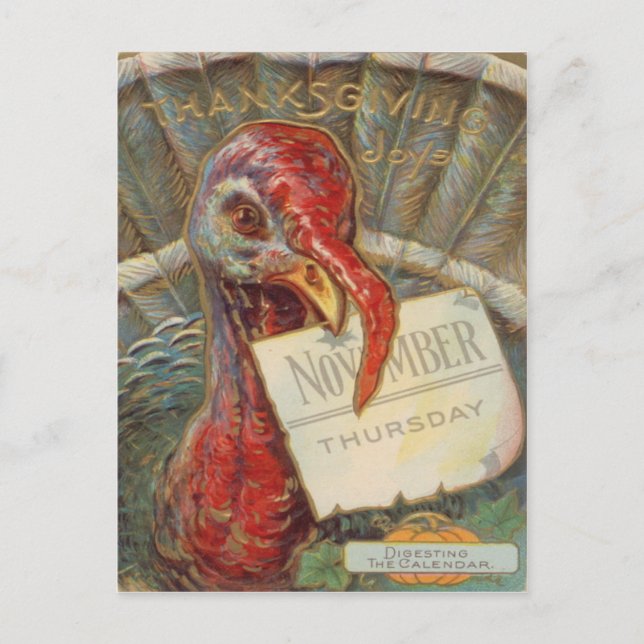 Türkei Essen November Kalender Postkarte (Vorderseite)