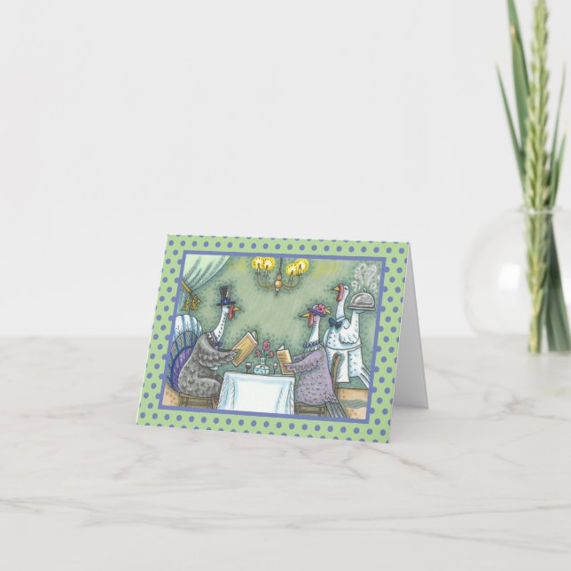 TÜRKEI FEINE DINGE ERNTEDANK GREETING CARD Blank Karte (Vorderseite)