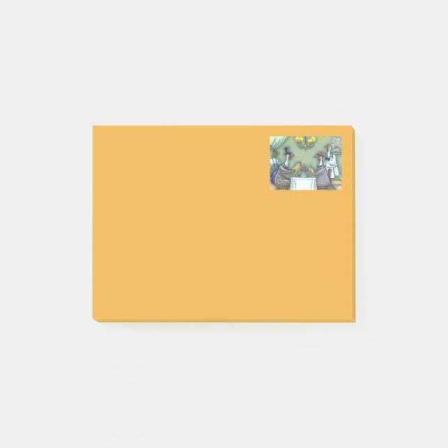 TÜRKEI, FEINSESSEN, ERNTEDANK BIRD SPASS POST-IT KLEBEZETTEL (Vorderseite)