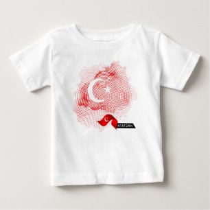 Türkei-Flagge Baby T-shirt