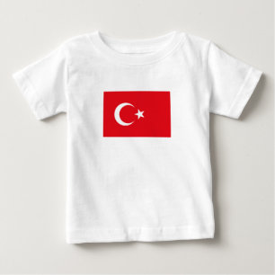 Türkei-Flagge Baby T-shirt