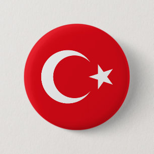 Türkei-Flagge Button