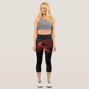 Türkei-Flagge Capri Leggings
