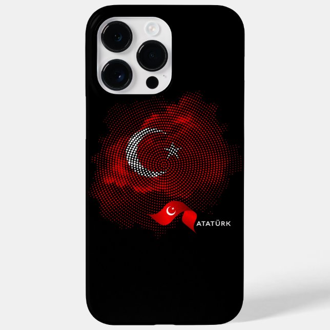 Türkei-Flagge Case-Mate iPhone 14 Pro Max Hülle (Rückseite)