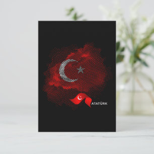 Türkei-Flagge Dankeskarte