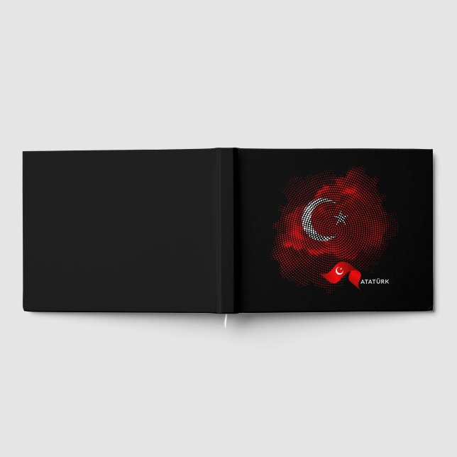 Türkei-Flagge Gästebuch (Voll)
