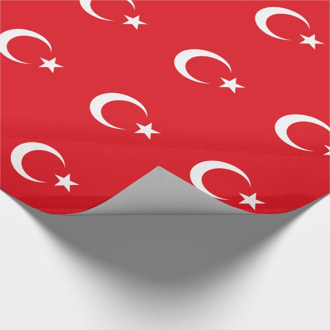 Türkei-Flagge Geschenkpapier (Ecke)