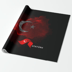 Türkei-Flagge Geschenkpapier