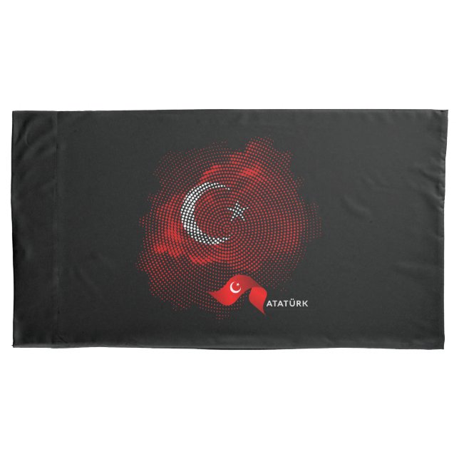 Türkei-Flagge Kissenbezug (Vorderseite)