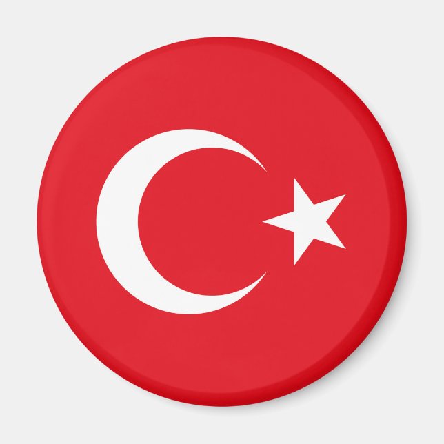 Türkei-Flagge Magnet (Vorne)