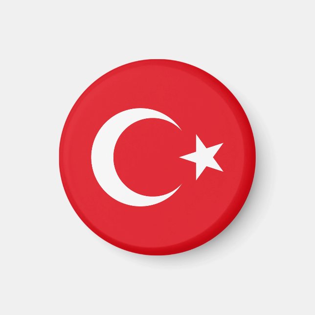 Türkei-Flagge Magnet (Vorne)