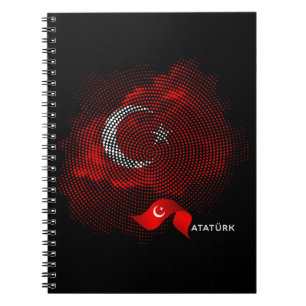 Türkei-Flagge Notizblock