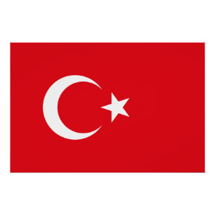 Türkei-Flagge Poster