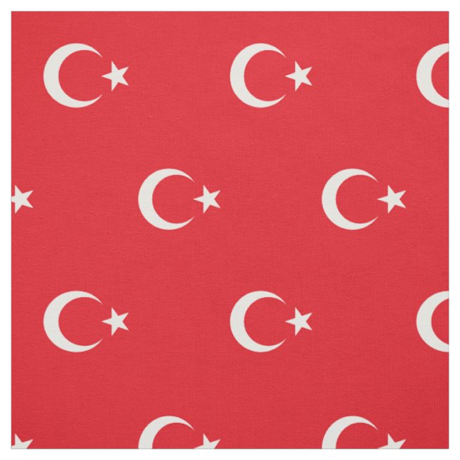 Türkei-Flagge Stoff (Muster)
