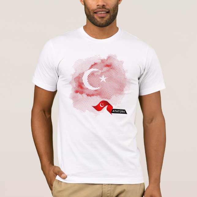 Türkei-Flagge T-Shirt (Vorderseite)