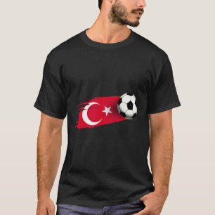 Türkei-Flagge-Trikot türkisches Fußballteam türkis T-Shirt