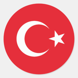 Türkei-Flaggen-Aufkleber – Türkischer Stolz Runder Aufkleber