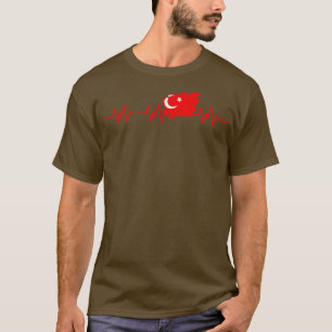 Türkei Flaggenschlange Türkischer Puls T-Shirt