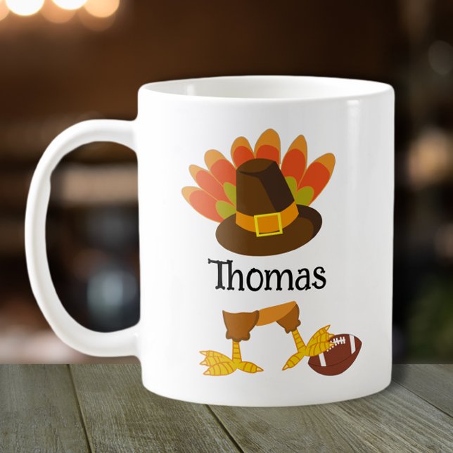Türkei Football Erntedank Cartoon Kaffeetasse (Von Creator hochgeladen)