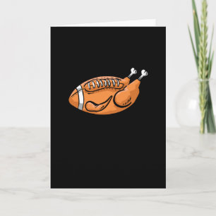 Türkei Football Funny Erntedank Dinner Familie Karte