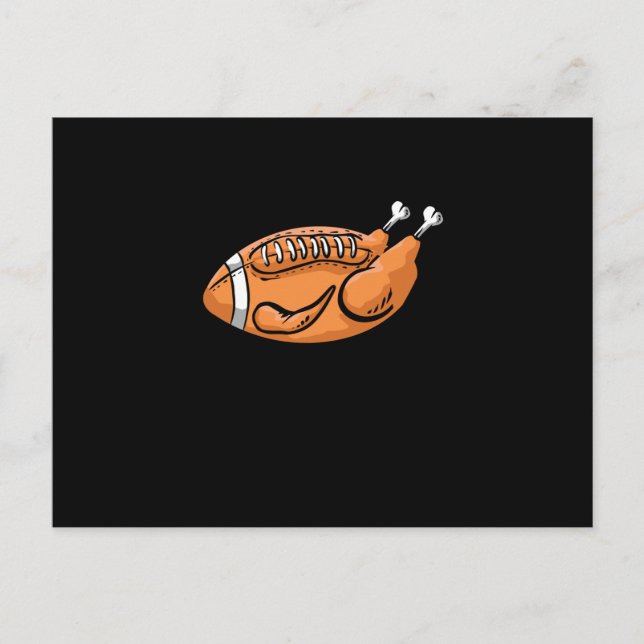 Türkei Football Funny Erntedank Dinner Familie Postkarte (Vorderseite)