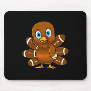 Türkei Football Player Erntedank Niedlich Fall Boy Mousepad