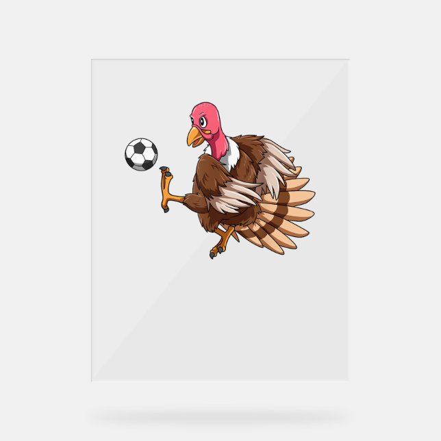 Türkei Fußball Erntedank Türkei Fußball spielen T Acrylschild (Vorderseite)