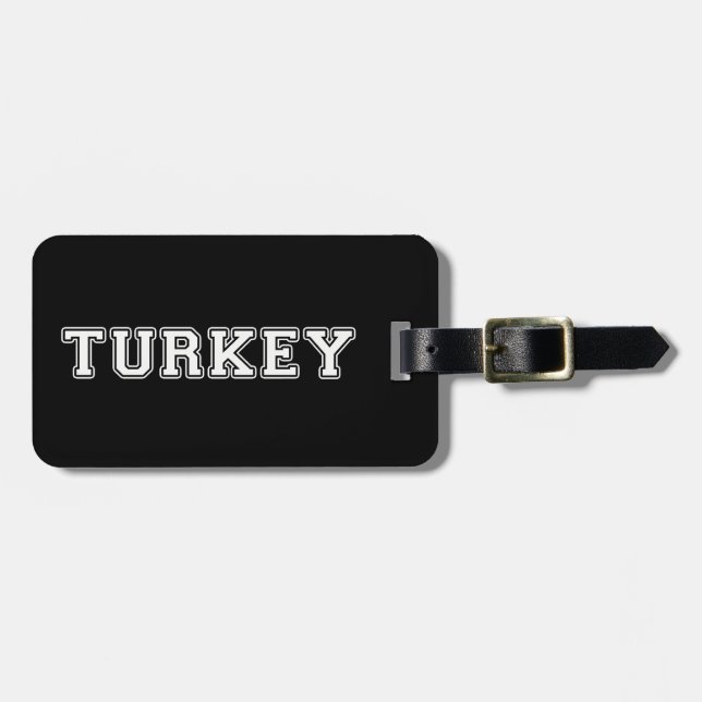 Türkei Gepäckanhänger (Vorderseite horizontal)