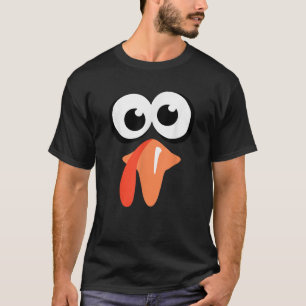 Türkei Gesicht Erntedank Kostüm Albern Familienpil T-Shirt