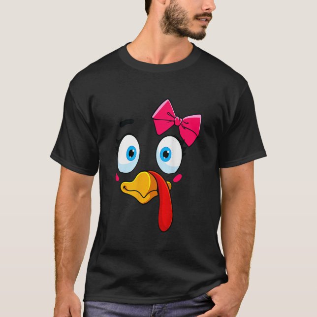 Türkei Gesicht Girl Erntedank Kostüm Kinder Kleink T-Shirt (Vorderseite)