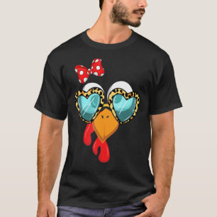 Turkei Gesicht Leopard Print Gläser Wome T-Shirt