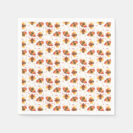 Türkei Gobble Erntedank Pattern Serviette