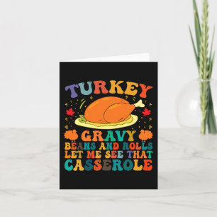 Türkei Gravy Bohnen und Rollen Ließ mir sehen, das Karte
