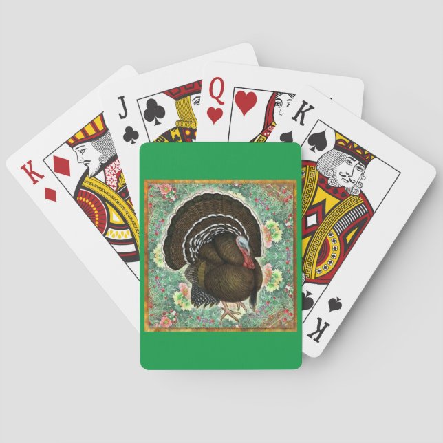 Türkei - Grüntöne Spielkarten (Rückseite)