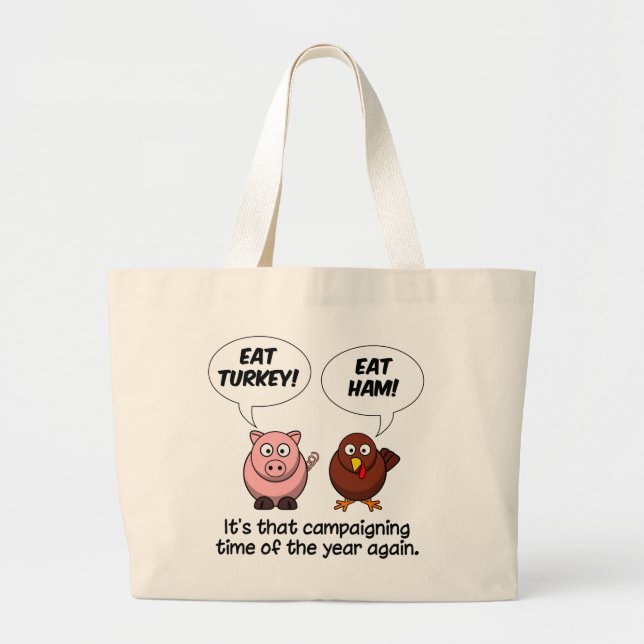 Türkei & Ham-Tasche Jumbo Stoffbeutel (Vorne)