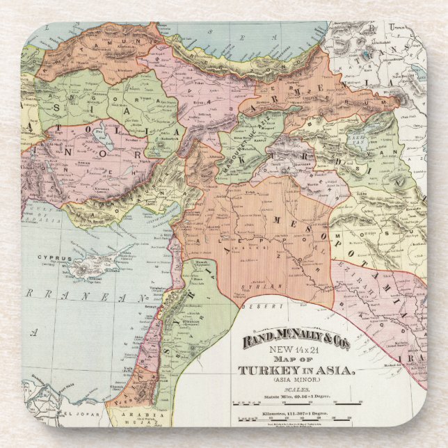 Türkei in Asien 6 Untersetzer (Vorderseite)