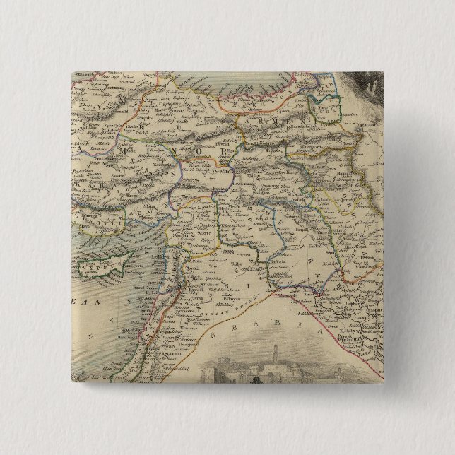 Türkei in Asien Button (Vorderseite)