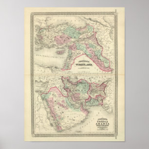Türkei in Asien, Persien, Arabien, Belochistan Poster
