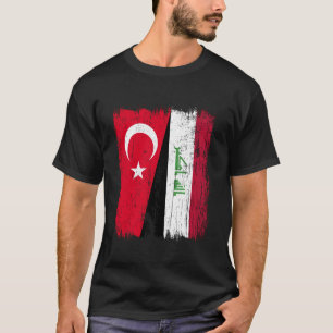 Türkei Irak Halbflagge Türkisches Irak-Trikot T-Shirt