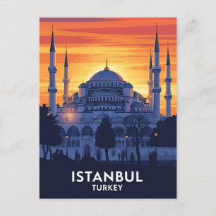 Türkei Istanbul Blaue Moschee Postkarte