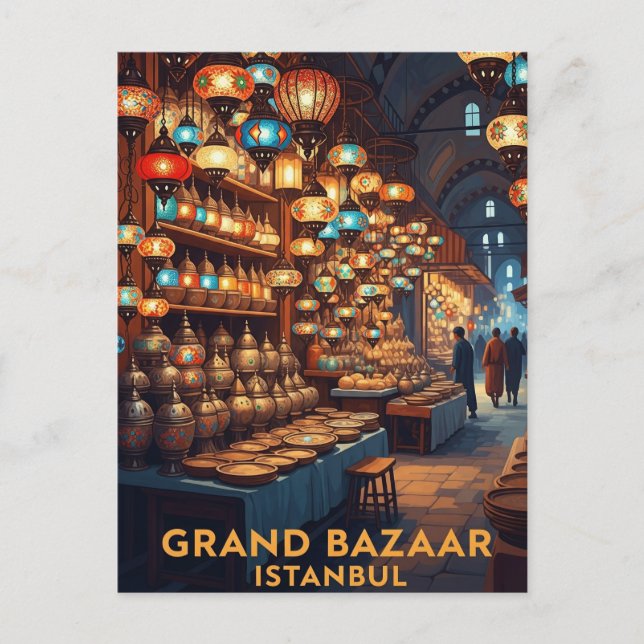 Türkei Istanbul Grand Bazaar Postkarte (Vorderseite)