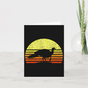 Türkei Jagd Retro Sunset Upland Bird Hunter als Karte