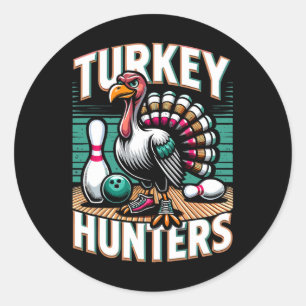 Türkei Jäger Shirt Funny Bowling Shirt Türkei Hu Runder Aufkleber