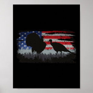 Türkei Jäger - Spaß Türkei Jagd Patriotische USA F Poster